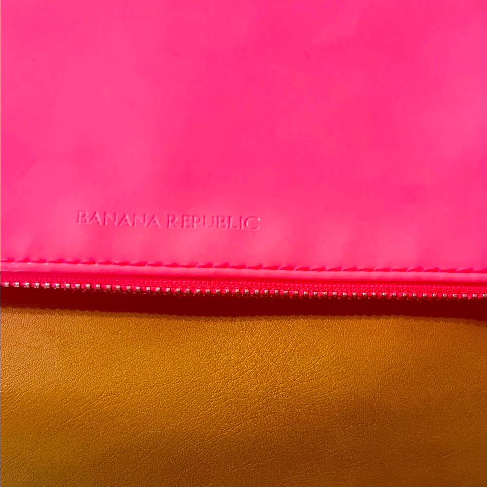 Banana Republic Pink and Tan Clutch - Picture 3 of 5